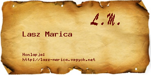 Lasz Marica névjegykártya